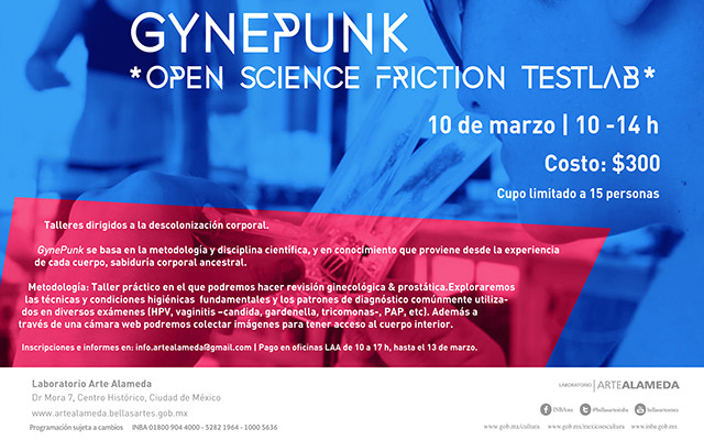 Taller Open science friction TestLab, GynePunk